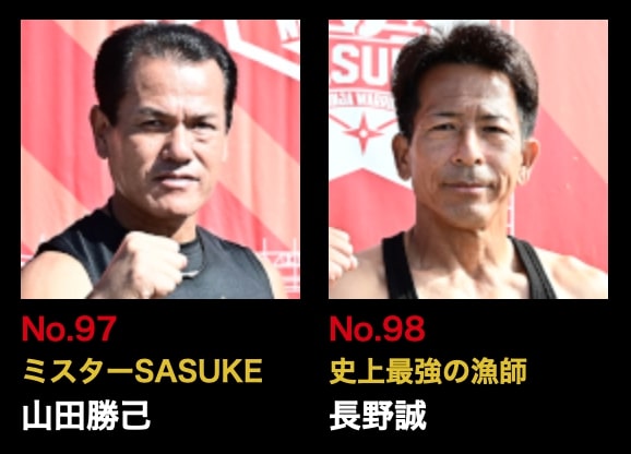 SASUKE(サスケ)2020の出場者と結果と有力選手